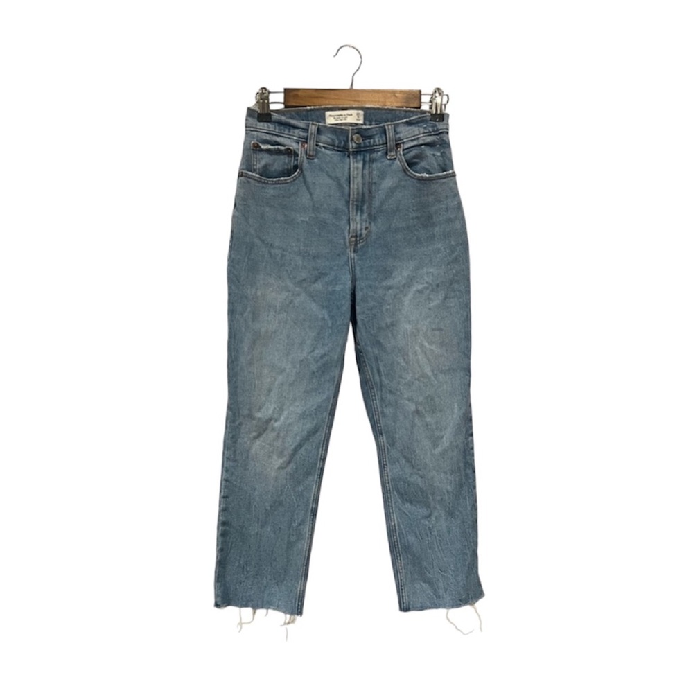 Abercrombie Curve Love The Ankle Straight Ultra High Rise Jeans 27